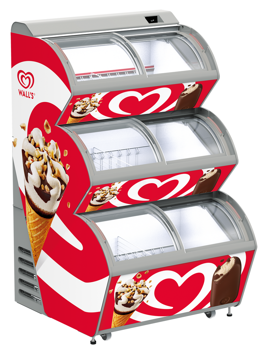 Freezer Ice Rink Wall's Impulse Ice Cream Freezers