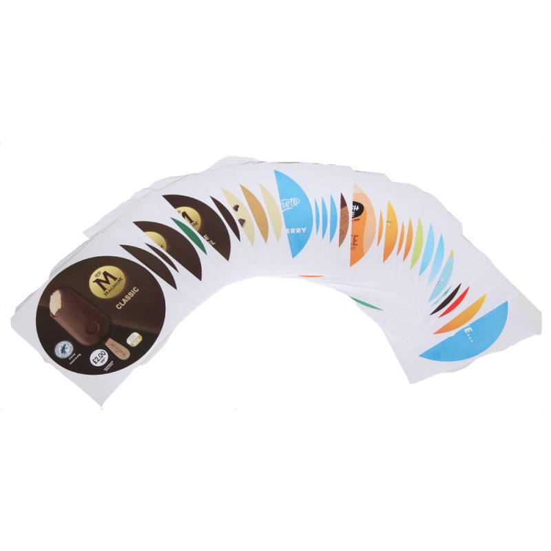 Wall's Round Modular Sticker Set without pricing (set of 27)