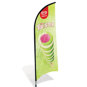 Twister Ice Cream Beach Flag, Pole & Base