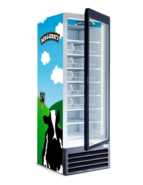 Wall’s or Ben & Jerry’s Full Upright Display Ice Cream Freezer
