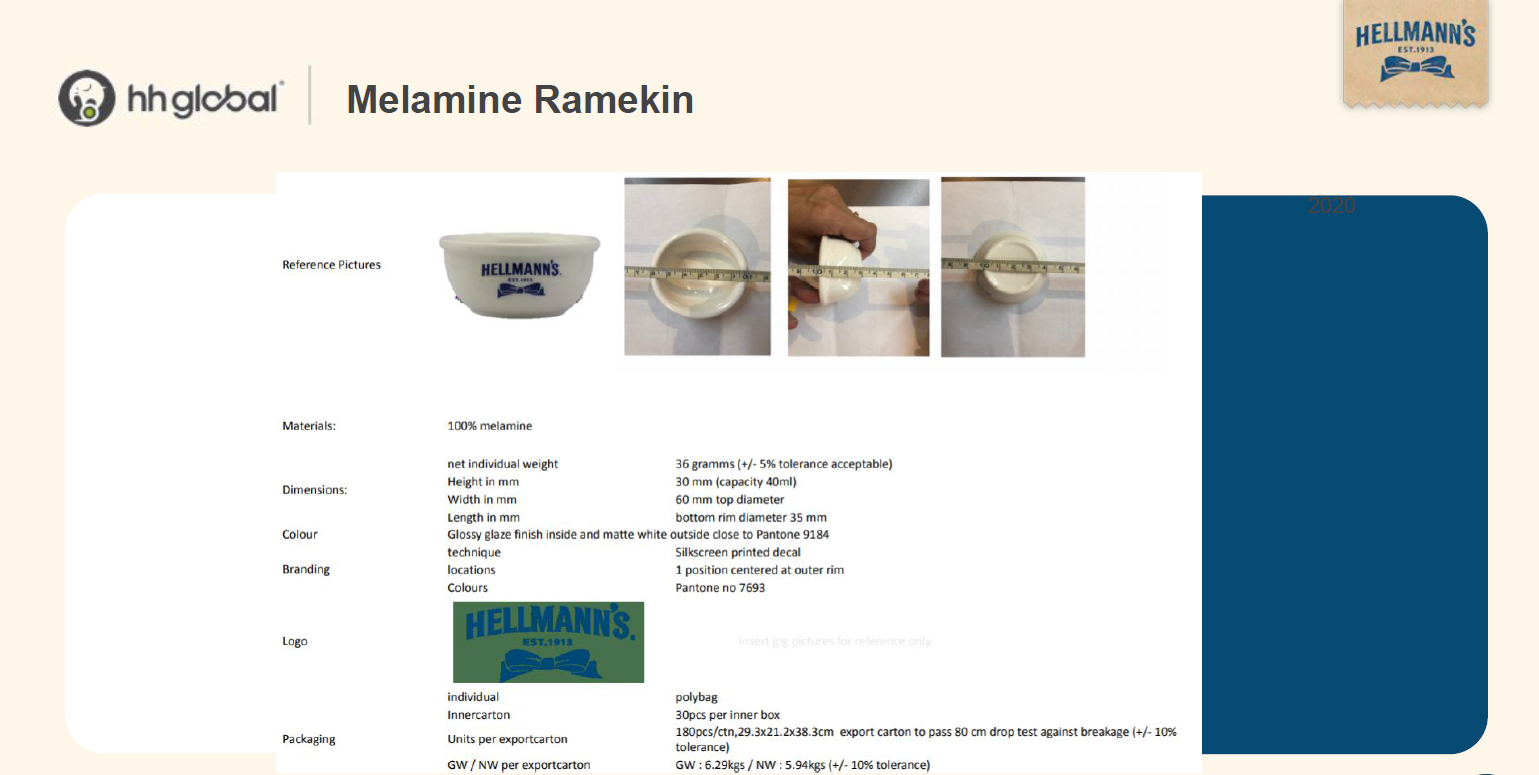 Melamine ramekins sales